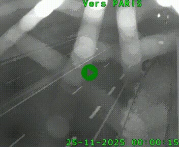 <h2>Caméra routière sur l'autoroute A20 à Saint-Hilaire-Bonneval, au sud de Limoges. Vue orientée vers Paris</h2>