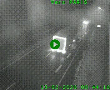 Caméra routière sur l'autoroute A20 à Saint-Hilaire-Bonneval, au sud de Limoges. Vue orientée vers Paris