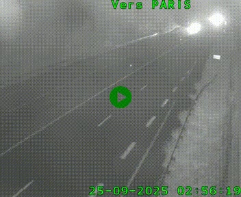 <h2>Caméra routière sur l'autoroute A20 à Saint-Hilaire-Bonneval, au sud de Limoges. Vue orientée vers Paris</h2>
