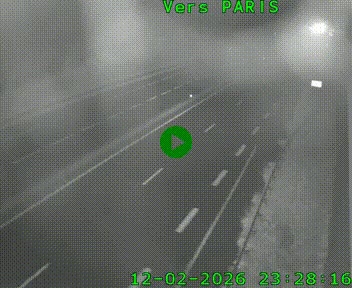 Caméra routière sur l'autoroute A20 à Saint-Hilaire-Bonneval, au sud de Limoges. Vue orientée vers Paris
