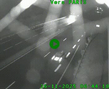 <h2>Caméra routière sur l'autoroute A20 à Saint-Hilaire-Bonneval, au sud de Limoges. Vue orientée vers Paris</h2>