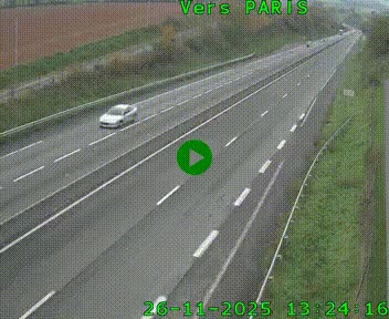 <h2>Caméra routière sur l'autoroute A20 à Saint-Hilaire-Bonneval, au sud de Limoges. Vue orientée vers Paris</h2>
