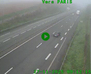 <h2>Caméra routière sur l'autoroute A20 à Saint-Hilaire-Bonneval, au sud de Limoges. Vue orientée vers Paris</h2>