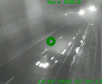 <h2>Caméra routière sur l'autoroute A20 à Saint-Hilaire-Bonneval, au sud de Limoges. Vue orientée vers Paris</h2>