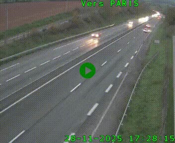 <h2>Caméra routière sur l'autoroute A20 à Saint-Hilaire-Bonneval, au sud de Limoges. Vue orientée vers Paris</h2>