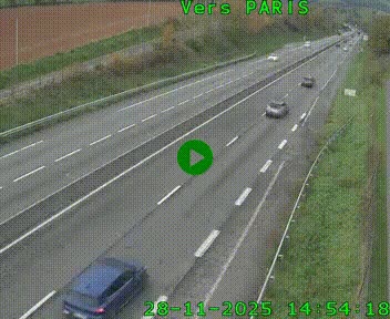 <h2>Caméra routière sur l'autoroute A20 à Saint-Hilaire-Bonneval, au sud de Limoges. Vue orientée vers Paris</h2>