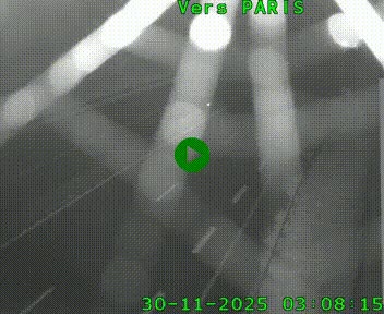 <h2>Caméra routière sur l'autoroute A20 à Saint-Hilaire-Bonneval, au sud de Limoges. Vue orientée vers Paris</h2>