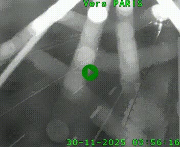 <h2>Caméra routière sur l'autoroute A20 à Saint-Hilaire-Bonneval, au sud de Limoges. Vue orientée vers Paris</h2>