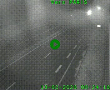 <h2>Caméra routière sur l'autoroute A20 à Saint-Hilaire-Bonneval, au sud de Limoges. Vue orientée vers Paris</h2>