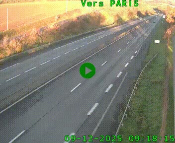 <h2>Caméra routière sur l'autoroute A20 à Saint-Hilaire-Bonneval, au sud de Limoges. Vue orientée vers Paris</h2>
