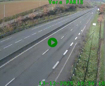 <h2>Caméra routière sur l'autoroute A20 à Saint-Hilaire-Bonneval, au sud de Limoges. Vue orientée vers Paris</h2>