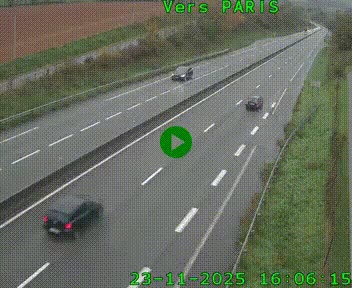 <h2>Caméra routière sur l'autoroute A20 à Saint-Hilaire-Bonneval, au sud de Limoges. Vue orientée vers Paris</h2>