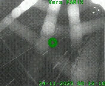 <h2>Caméra routière sur l'autoroute A20 à Saint-Hilaire-Bonneval, au sud de Limoges. Vue orientée vers Paris</h2>