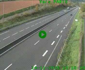 <h2>Caméra routière sur l'autoroute A20 à Saint-Hilaire-Bonneval, au sud de Limoges. Vue orientée vers Paris</h2>
