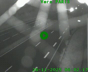 <h2>Caméra routière sur l'autoroute A20 à Saint-Hilaire-Bonneval, au sud de Limoges. Vue orientée vers Paris</h2>