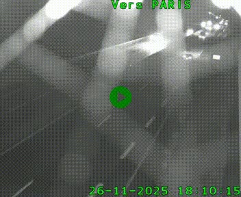 <h2>Caméra routière sur l'autoroute A20 à Saint-Hilaire-Bonneval, au sud de Limoges. Vue orientée vers Paris</h2>