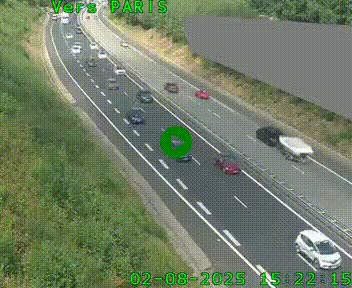 <h2>Caméra routière sur l'autoroute A20 à Saint-Pardoux-l'Ortigier, à la jonction avec l'A89. Vue orientée vers Paris</h2>