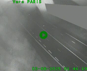 Caméra routière sur l'autoroute A20 à Saint-Pardoux-l'Ortigier, à la jonction avec l'A89. Vue orientée vers Paris