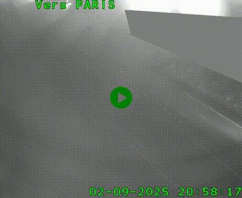 Caméra routière sur l'autoroute A20 à Saint-Pardoux-l'Ortigier, à la jonction avec l'A89. Vue orientée vers Paris