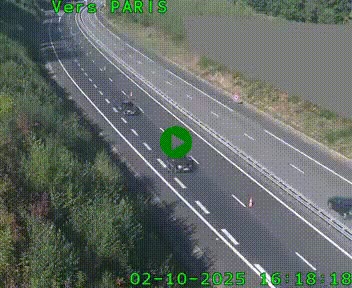 <h2>Caméra routière sur l'autoroute A20 à Saint-Pardoux-l'Ortigier, à la jonction avec l'A89. Vue orientée vers Paris</h2>