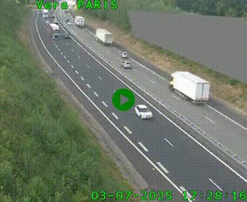 <h2>Caméra routière sur l'autoroute A20 à Saint-Pardoux-l'Ortigier, à la jonction avec l'A89. Vue orientée vers Paris</h2>