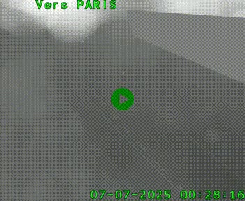 Caméra routière sur l'autoroute A20 à Saint-Pardoux-l'Ortigier, à la jonction avec l'A89. Vue orientée vers Paris