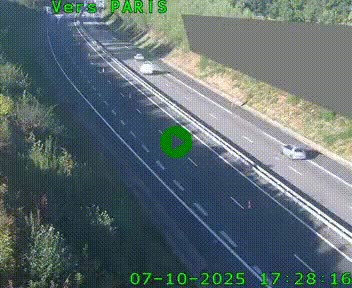 <h2>Caméra routière sur l'autoroute A20 à Saint-Pardoux-l'Ortigier, à la jonction avec l'A89. Vue orientée vers Paris</h2>