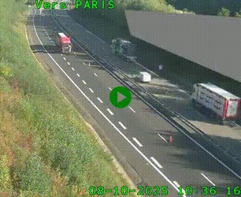 <h2>Caméra routière sur l'autoroute A20 à Saint-Pardoux-l'Ortigier, à la jonction avec l'A89. Vue orientée vers Paris</h2>