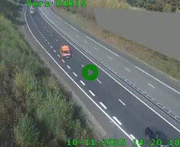 <h2>Caméra routière sur l'autoroute A20 à Saint-Pardoux-l'Ortigier, à la jonction avec l'A89. Vue orientée vers Paris</h2>