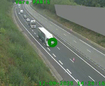 <h2>Caméra routière sur l'autoroute A20 à Saint-Pardoux-l'Ortigier, à la jonction avec l'A89. Vue orientée vers Paris</h2>