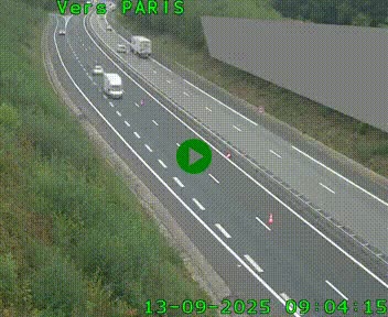 <h2>Caméra routière sur l'autoroute A20 à Saint-Pardoux-l'Ortigier, à la jonction avec l'A89. Vue orientée vers Paris</h2>