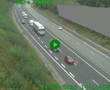 <h2>Caméra routière sur l'autoroute A20 à Saint-Pardoux-l'Ortigier, à la jonction avec l'A89. Vue orientée vers Paris</h2>