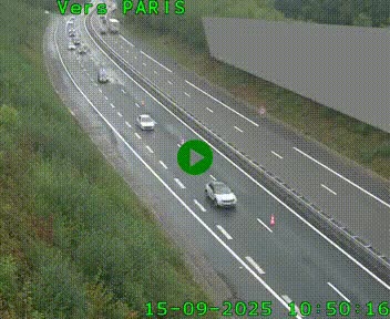 <h2>Caméra routière sur l'autoroute A20 à Saint-Pardoux-l'Ortigier, à la jonction avec l'A89. Vue orientée vers Paris</h2>