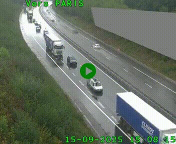 <h2>Caméra routière sur l'autoroute A20 à Saint-Pardoux-l'Ortigier, à la jonction avec l'A89. Vue orientée vers Paris</h2>
