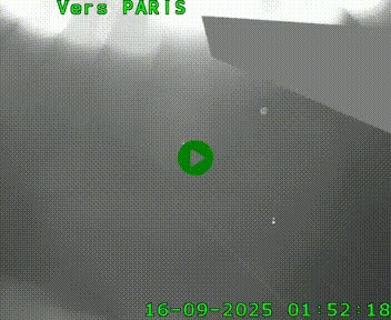 Caméra routière sur l'autoroute A20 à Saint-Pardoux-l'Ortigier, à la jonction avec l'A89. Vue orientée vers Paris