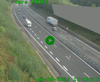 <h2>Caméra routière sur l'autoroute A20 à Saint-Pardoux-l'Ortigier, à la jonction avec l'A89. Vue orientée vers Paris</h2>