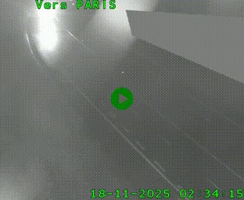 Caméra routière sur l'autoroute A20 à Saint-Pardoux-l'Ortigier, à la jonction avec l'A89. Vue orientée vers Paris