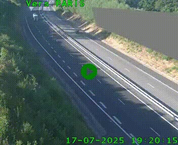 <h2>Caméra routière sur l'autoroute A20 à Saint-Pardoux-l'Ortigier, à la jonction avec l'A89. Vue orientée vers Paris</h2>