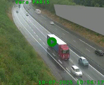<h2>Caméra routière sur l'autoroute A20 à Saint-Pardoux-l'Ortigier, à la jonction avec l'A89. Vue orientée vers Paris</h2>