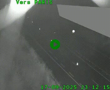Caméra routière sur l'autoroute A20 à Saint-Pardoux-l'Ortigier, à la jonction avec l'A89. Vue orientée vers Paris