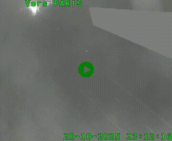 Caméra routière sur l'autoroute A20 à Saint-Pardoux-l'Ortigier, à la jonction avec l'A89. Vue orientée vers Paris