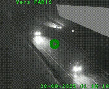 Caméra routière sur l'autoroute A20 à Saint-Pardoux-l'Ortigier, à la jonction avec l'A89. Vue orientée vers Paris