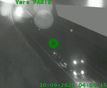 Caméra routière sur l'autoroute A20 à Saint-Pardoux-l'Ortigier, à la jonction avec l'A89. Vue orientée vers Paris