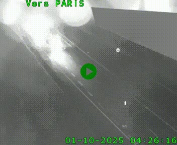 Caméra routière sur l'autoroute A20 à Saint-Pardoux-l'Ortigier, à la jonction avec l'A89. Vue orientée vers Paris