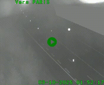 Caméra routière sur l'autoroute A20 à Saint-Pardoux-l'Ortigier, à la jonction avec l'A89. Vue orientée vers Paris