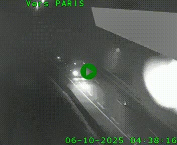 Caméra routière sur l'autoroute A20 à Saint-Pardoux-l'Ortigier, à la jonction avec l'A89. Vue orientée vers Paris