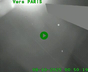 Caméra routière sur l'autoroute A20 à Saint-Pardoux-l'Ortigier, à la jonction avec l'A89. Vue orientée vers Paris