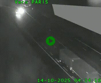 Caméra routière sur l'autoroute A20 à Saint-Pardoux-l'Ortigier, à la jonction avec l'A89. Vue orientée vers Paris