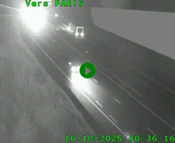 Caméra routière sur l'autoroute A20 à Saint-Pardoux-l'Ortigier, à la jonction avec l'A89. Vue orientée vers Paris