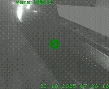 Caméra routière sur l'autoroute A20 à Saint-Pardoux-l'Ortigier, à la jonction avec l'A89. Vue orientée vers Paris